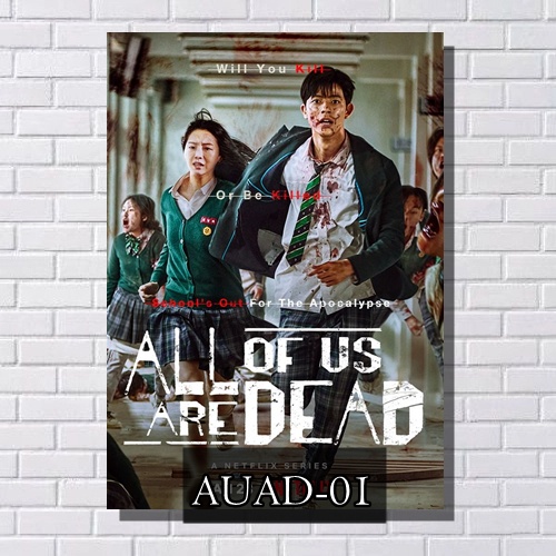 Placa Decorativa All os Us Are Dead - quadro decorativo sala