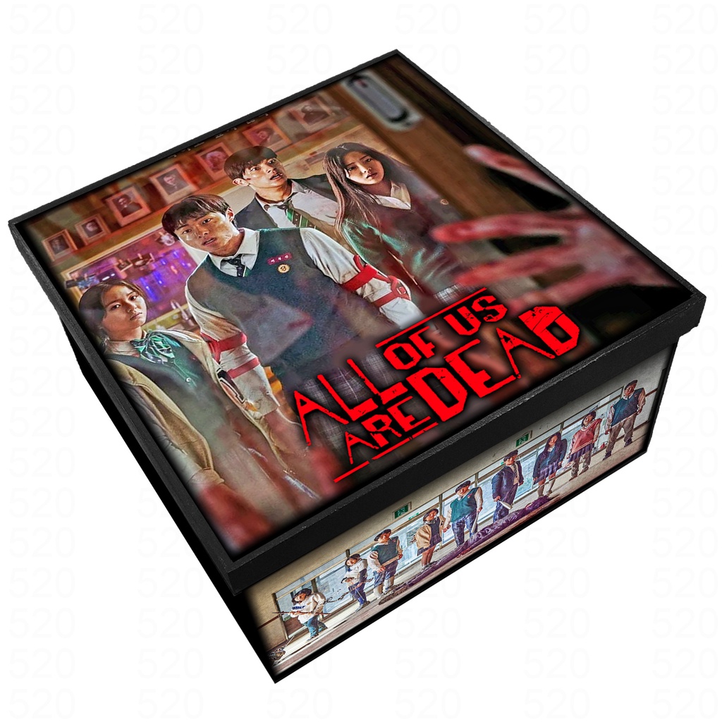 Caixa Organizadora e Decorativa - All Of Us Are Dead - De Madeira MDF - Dorama