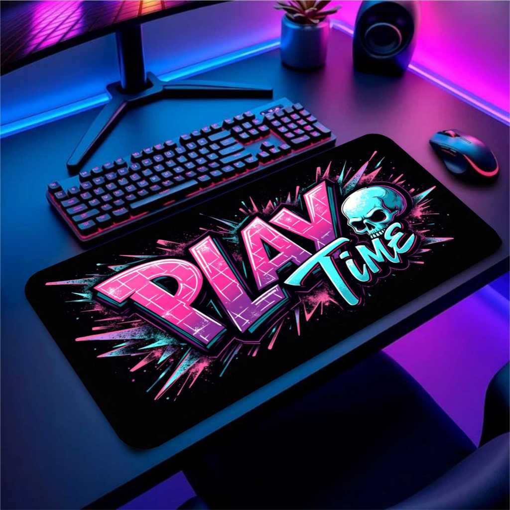 Mouse Pad Gamer Play Time Splash Profissional 120x40
