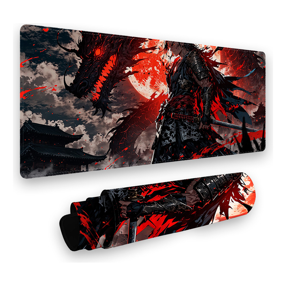 Mouse Pad Gamer Profissional Dragão Colorido 70x30 Premium