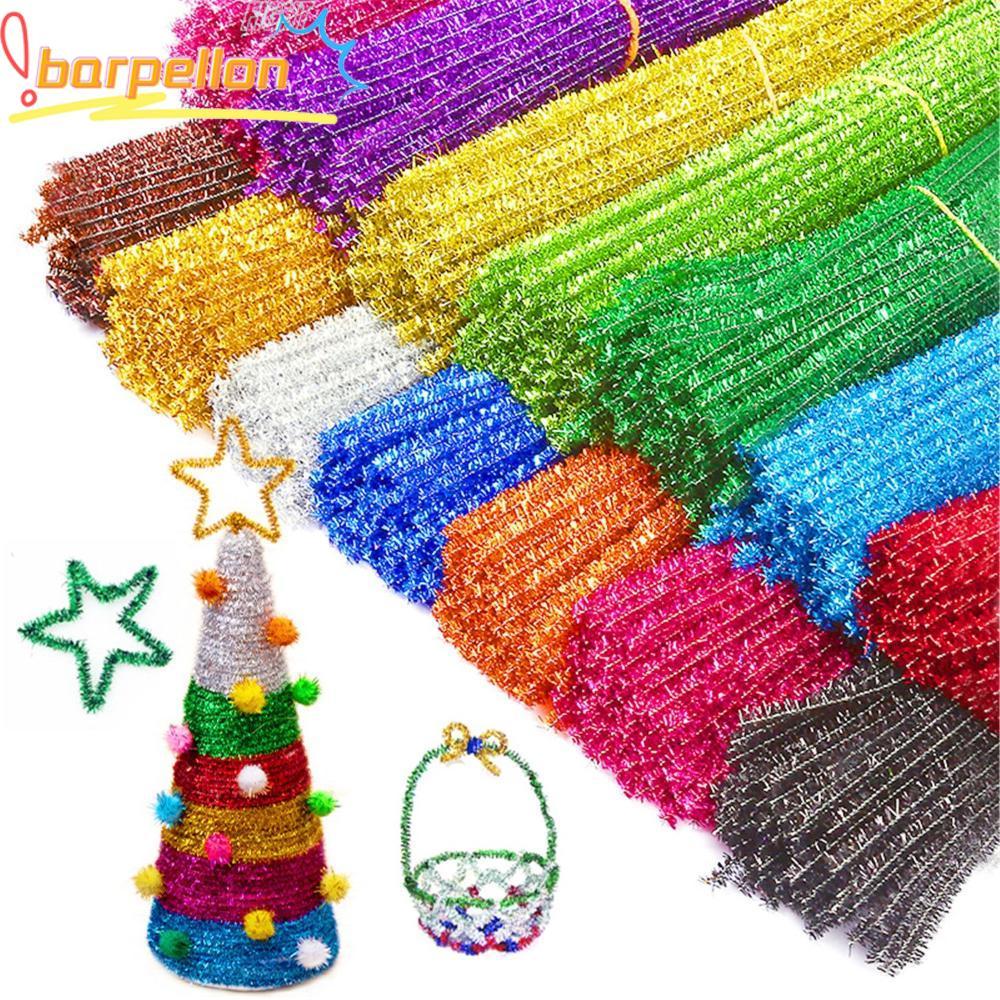 BARPELLON Cleaners Plush Xmas Wool Top Twisting Bar Tinsel Sticks