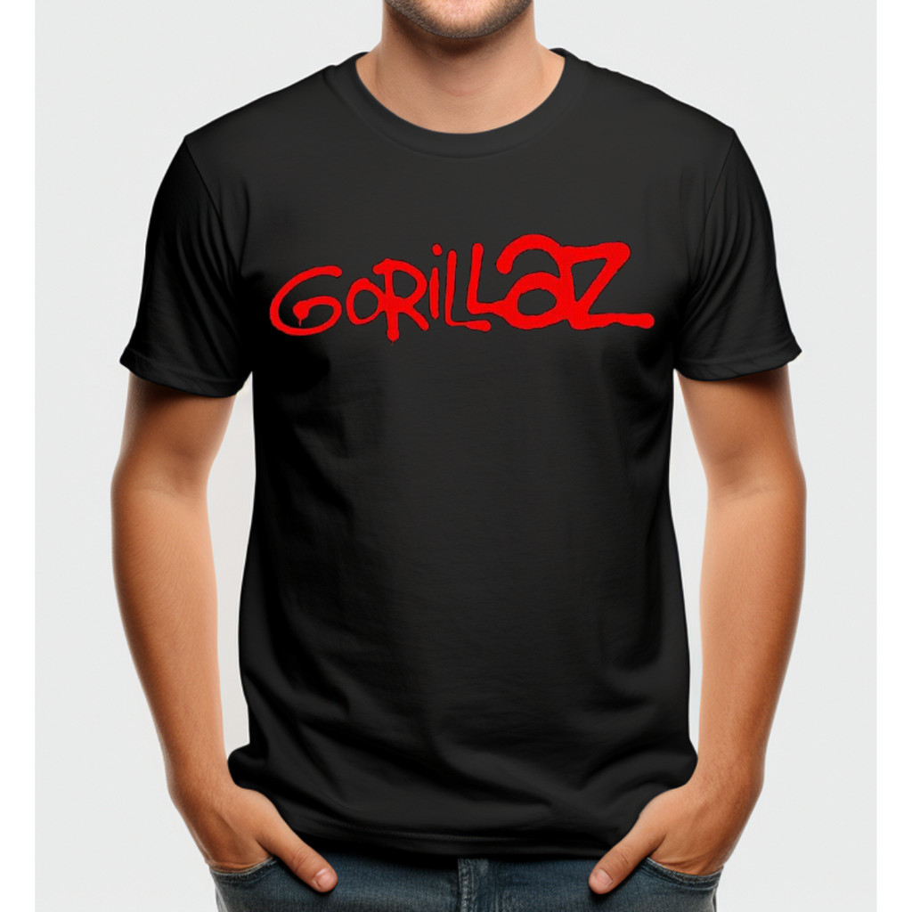 Camiseta Banda Gorillaz Estampa Clássica