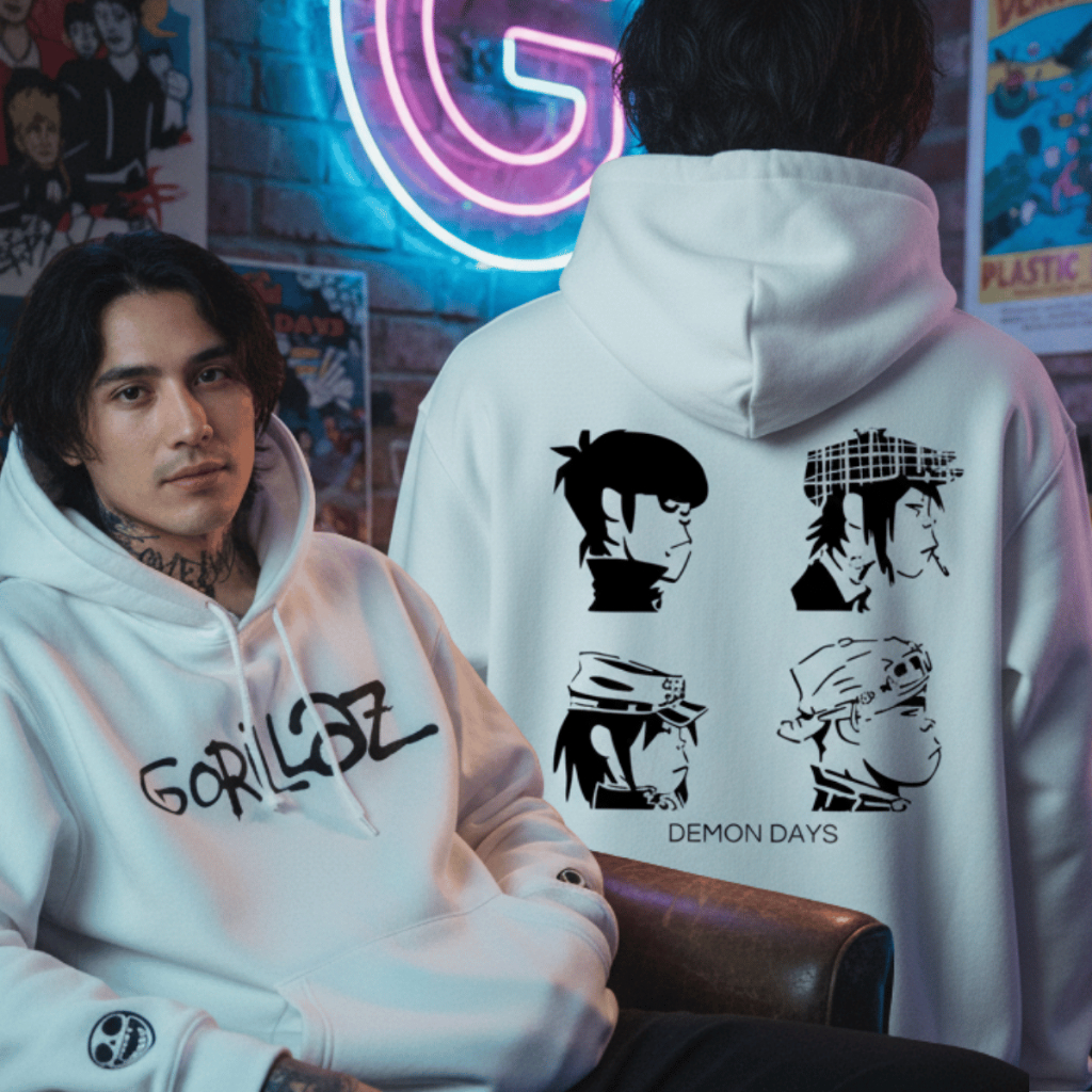 Moletom Gorillaz Demon Days Banda Rock Alternativo Streetwear Moletom Em Algodão