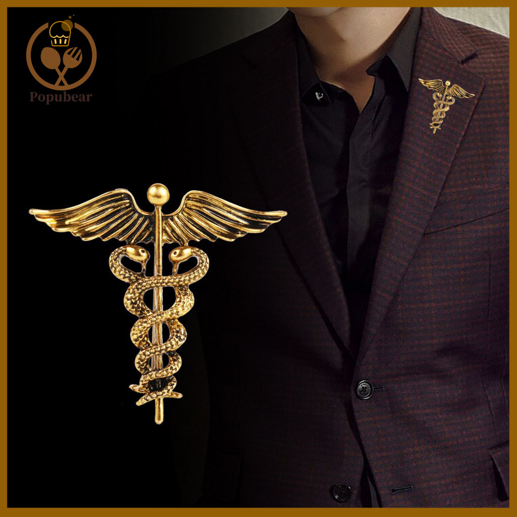 Snake Wing Lapel Pin Men Vintage Brooch Angel Alloy for Women Stylish Jewelry Accessory for Suit Dress Coat Scarf for So