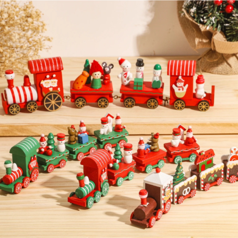 Trem De Natal Feliz Decorações Para Casa Ornamento Xmas Navidad Noel Presentes Ano Novo
