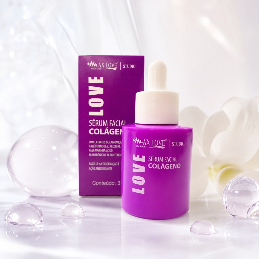 Sérum Facial Colágeno Max Love Hidratação e Firmeza 30ml