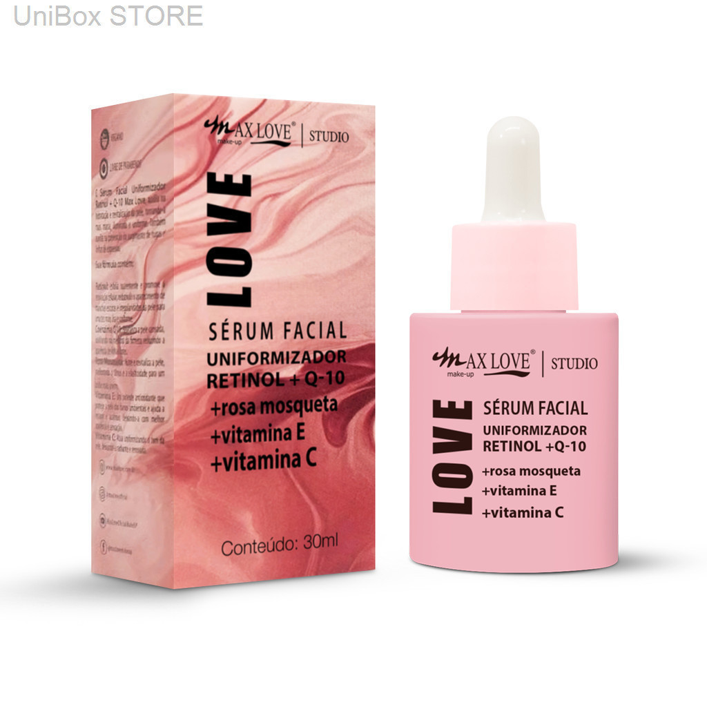 (V)✨ Sérum Facial Uniformizador Retinol + Q-10 Max Love – Antissinais, Firmeza e RenovaçãoFRS4