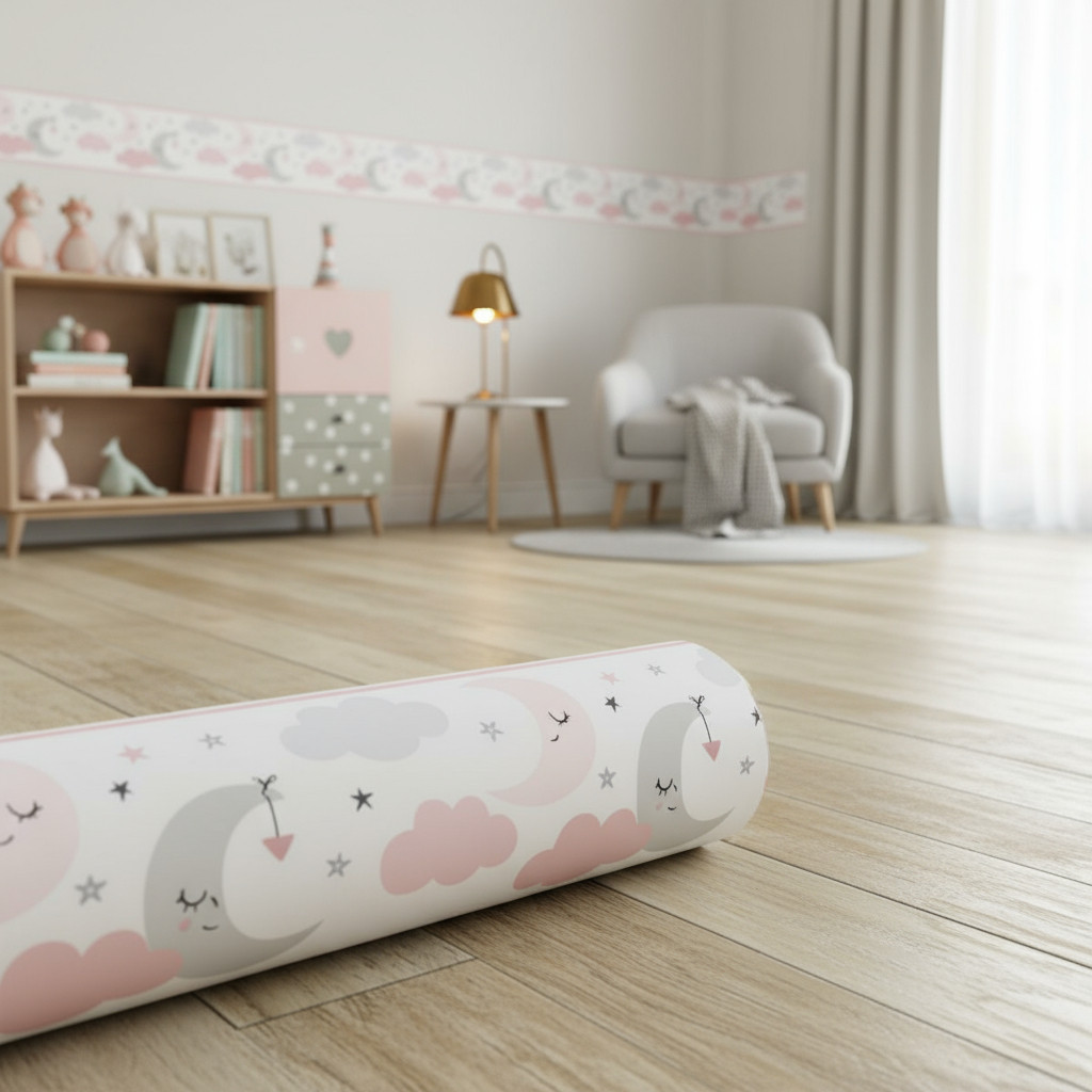 Faixas Decorativa De  Parede Adesivo Lavável   Nuvens