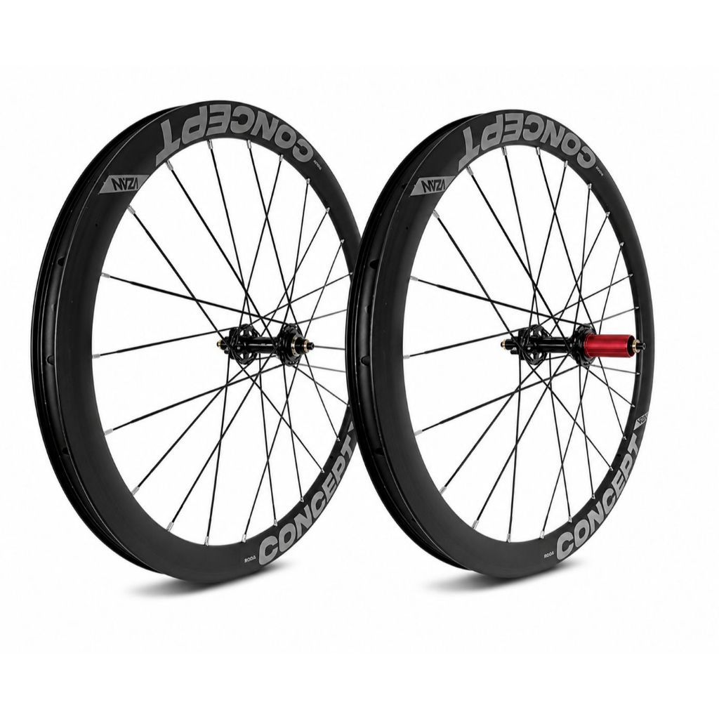 Par de Rodas VZAN Concept Disc Tubeless 700C 38mm Road Speed Freio a Disco  24 Raios
