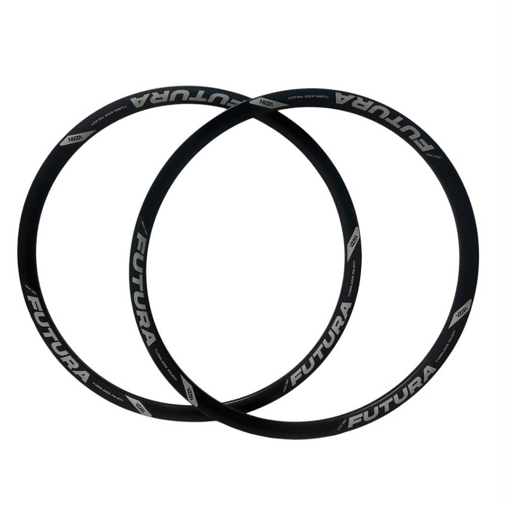Par de Aro Vzan Futura Disc 700c 24 Furos Tubeless Ready Gravel Road Disc Original