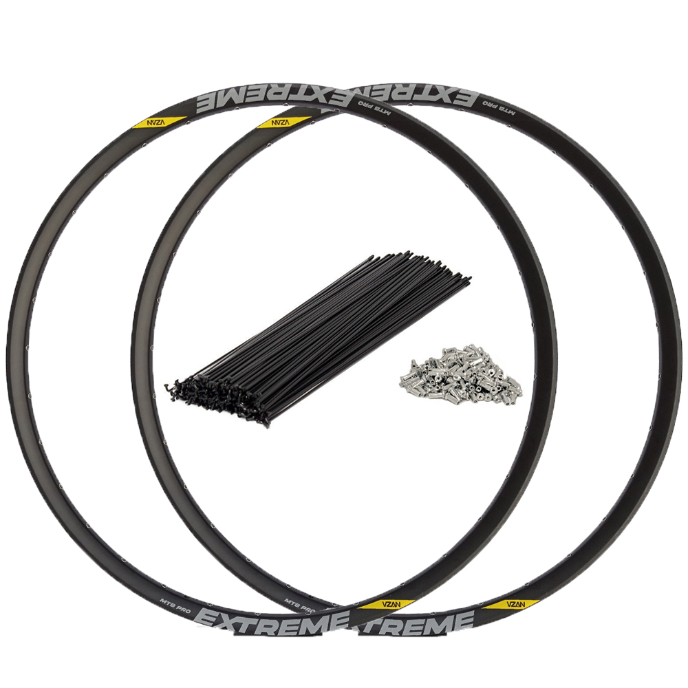 Kit Aro 29 Par Vzan Extreme Pro Disc 28 32 36 Furos Tubeless 28F 32F 36F Com Raios