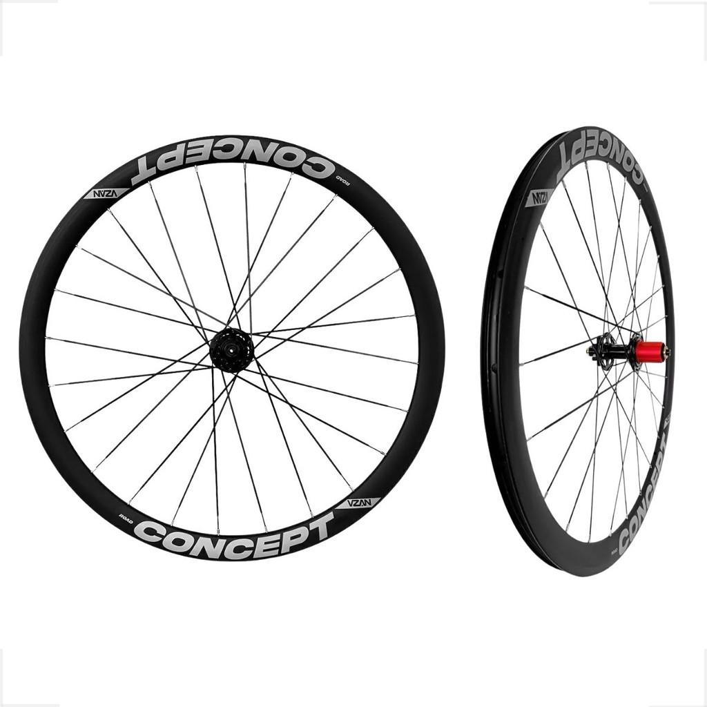 Par Roda Vzan Concept 24f Road 700c Alumínio Tubeless Disc