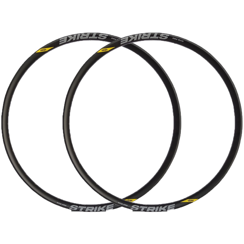 Kit Aro 29 Par Vzan Strike Pro Disc 36 Furos Preto Tubeless