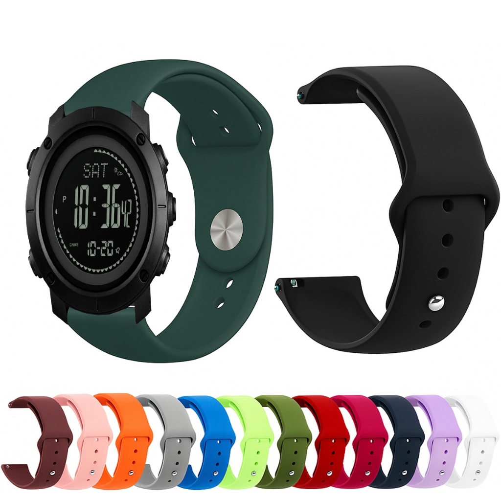 Pulseira 22mm de silicone LISA para Smartwatch Skimei 1427