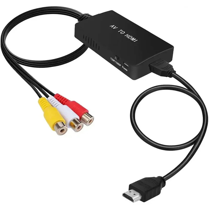 Player DVD VHS Support 1080P PAL/NTSC RCA to HDMI Converter Composite to HDMI Adapter Audio Video For PS1 PS2 PS3 STB Xb
