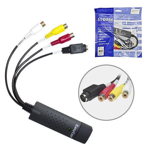 PLACA USB STORM CAPTURA AUDIO/ VIDEO/ VHS/ DVD PC CONVERSOR - ADAP0070