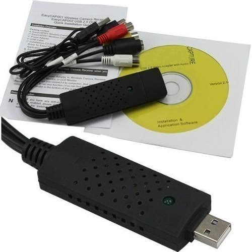 Conversor Usb 2.0 Vhs/dvd Áudio E Vídeo Easycap
