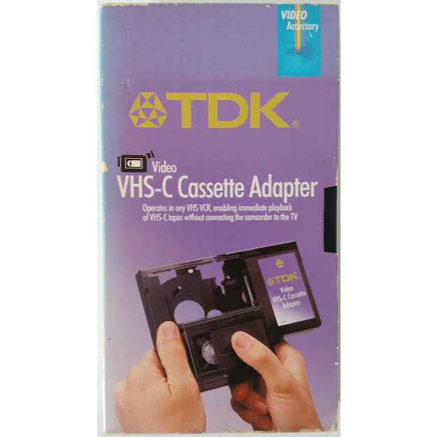 Adaptador Para Fita Vídeo Cassete Vhs-c Automático Tdk Original