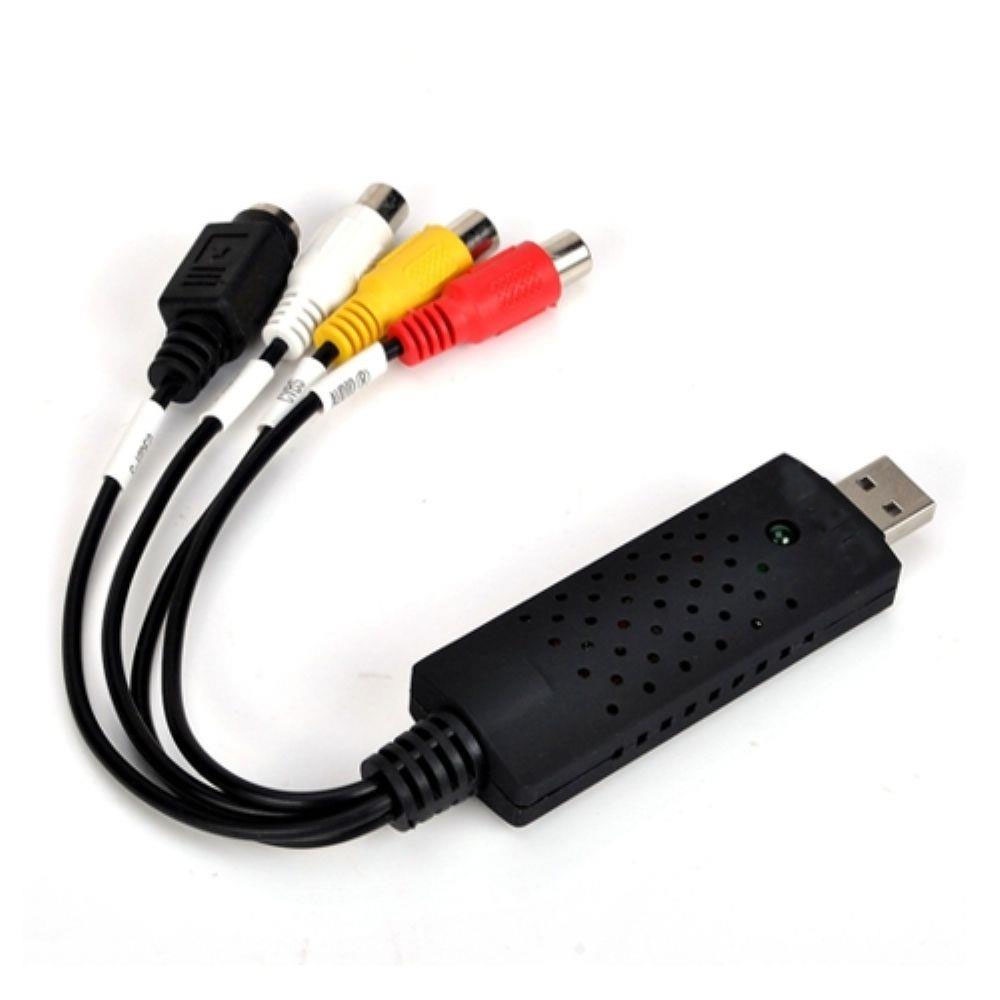 Usb Conversor Placa Captura Externa Audio Video  Pc Vhs Dvd