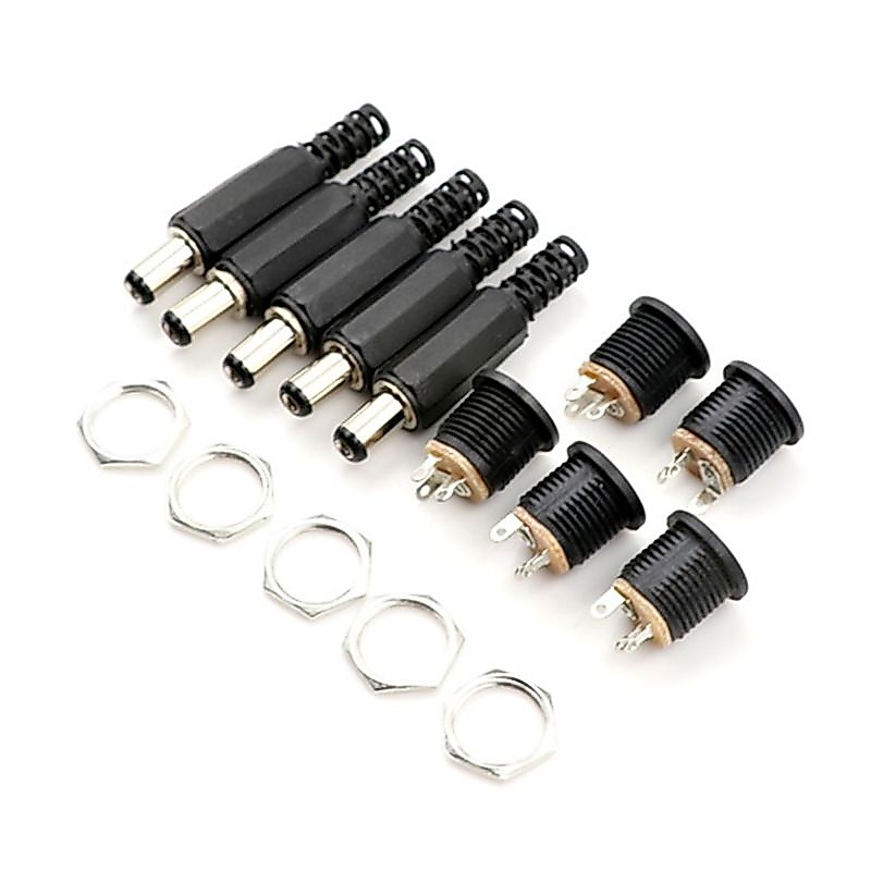 Estone 12V 3A Para 2 1mm x 5 5mm Fio Power Pigtails Adaptador Barrel