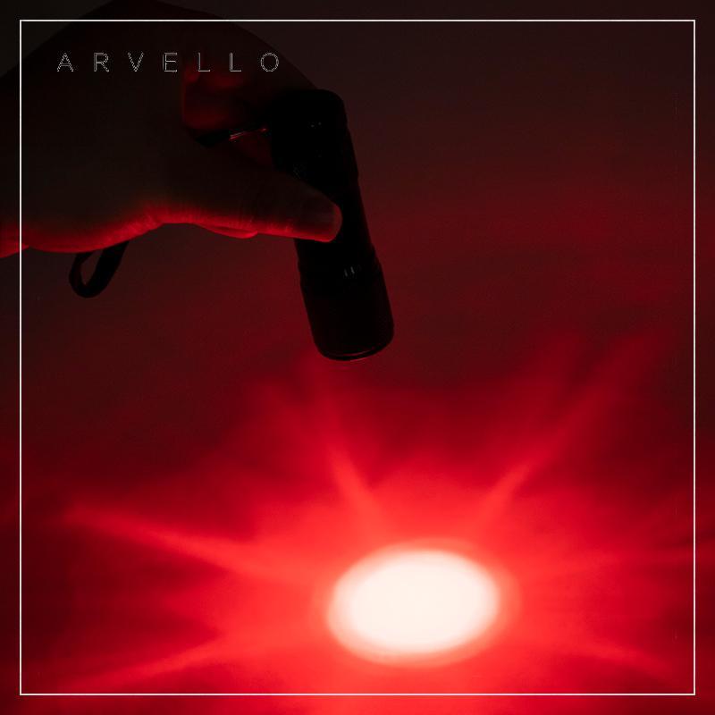 Lanterna LED Vermelha Arvello Com Imagem Infravermelha De Veia 625nm Luz 9 Tocha Localizador De Veias