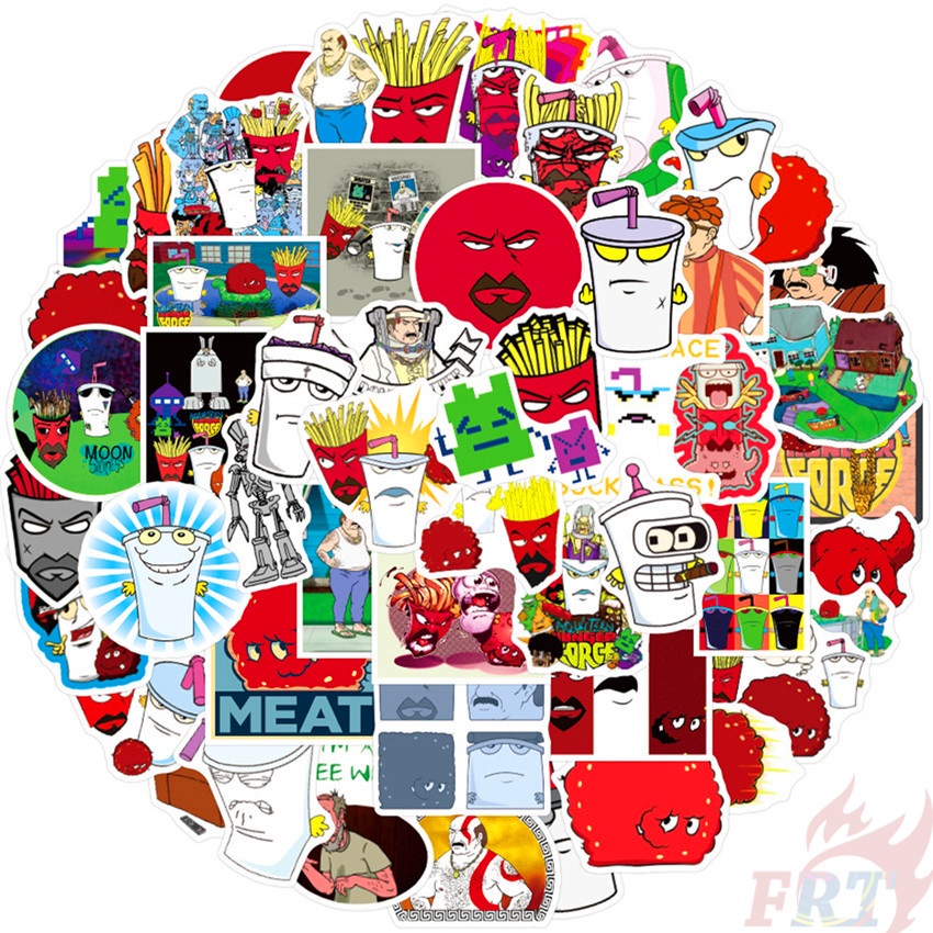 50Pcs/Set ❉ Aqua Teen Hunger Force Series 02 Stickers ❉ DIY Fashion Waterproof Doodle Decals Stickers