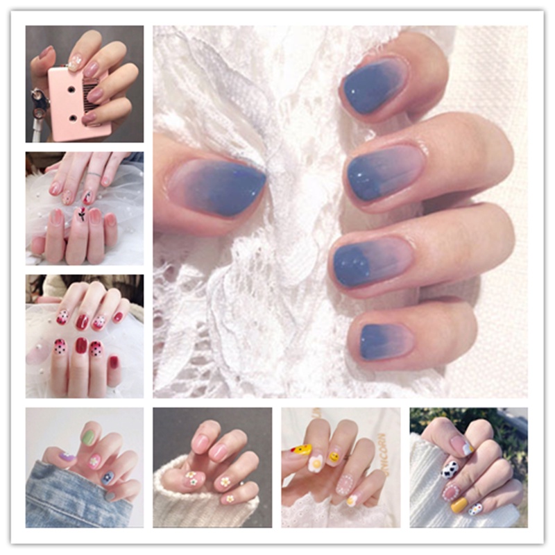 JOEEE Mulheres Moda prego etiqueta Coréia Waterproof Adorável prego Nail Art Sticker  DA021- DA040