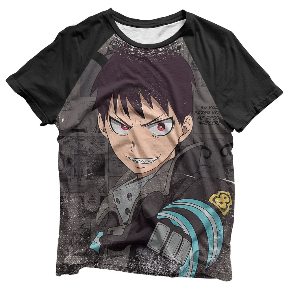 Camisa Shinra Exclusiva - Camisas Fire Force Estampa Total
