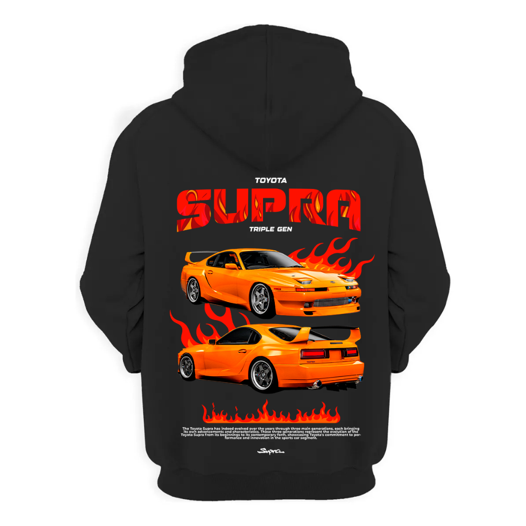 Casaco Supra Fire JDM Estampa Exclusiva Unissex Velocidade e Estilo