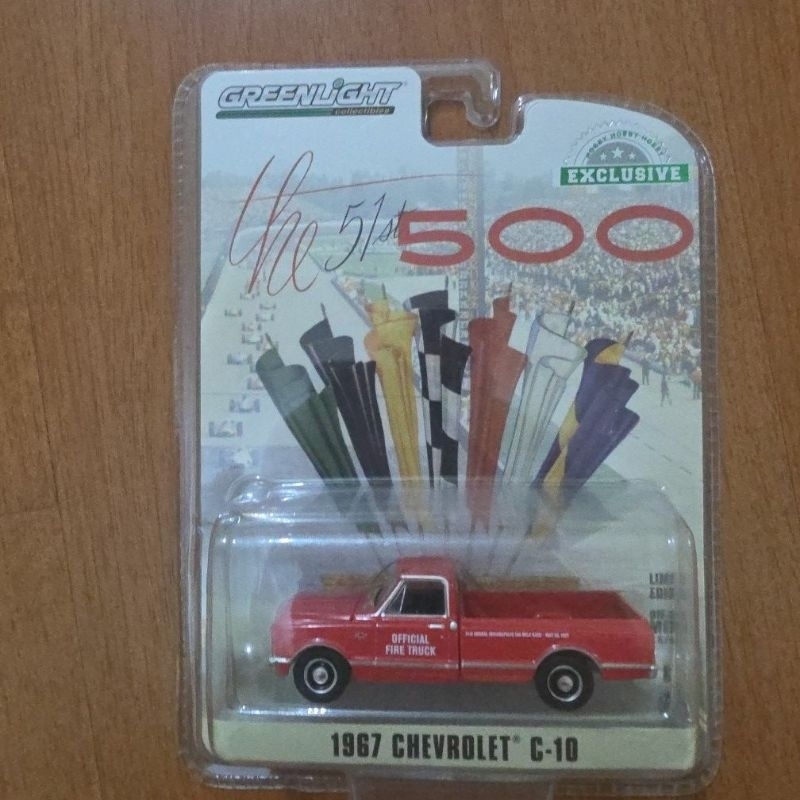 Greenlight 1967 Chevrolet C10 Fire Truck Indy 500  Hobby Exclusive
