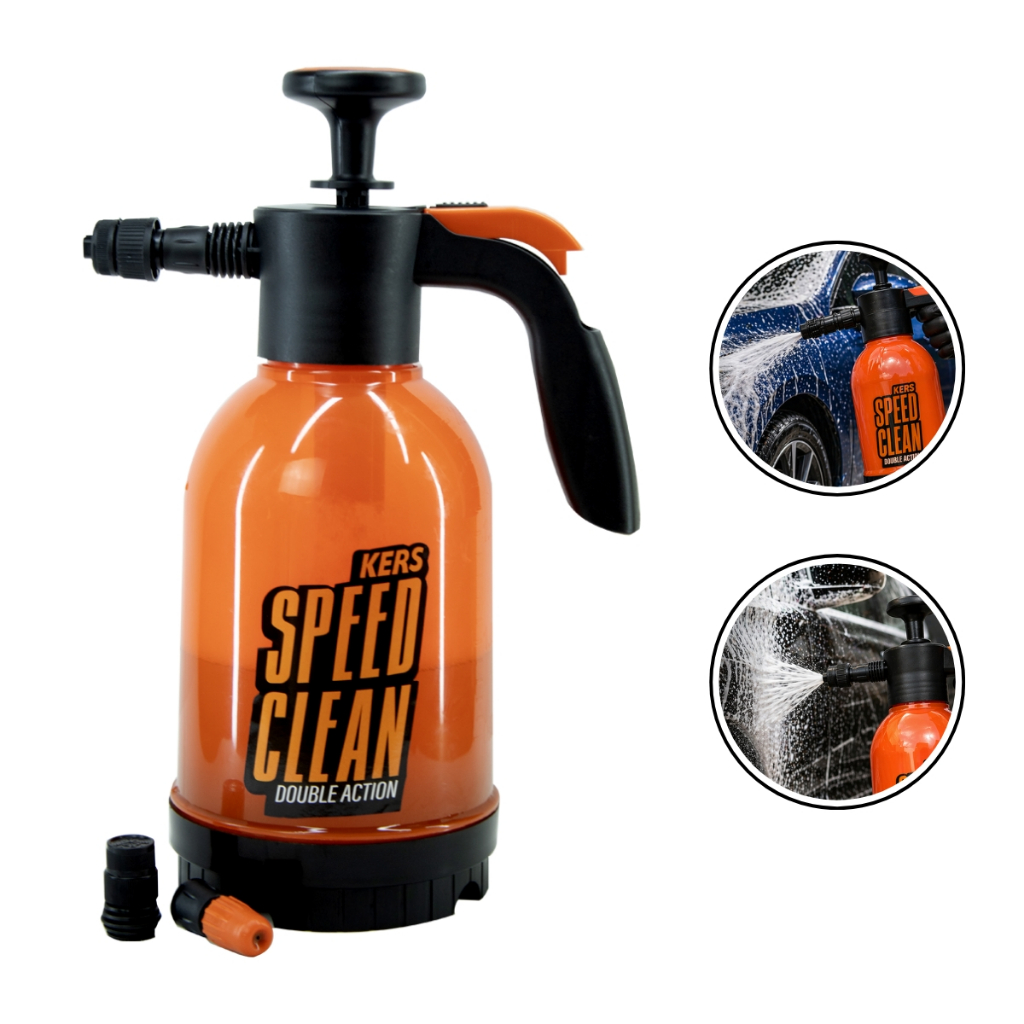Pulverizador Manual De Compressão Espuma Densa Automotiva Carro Moto Snow Foam 2L Speed Clean Kers