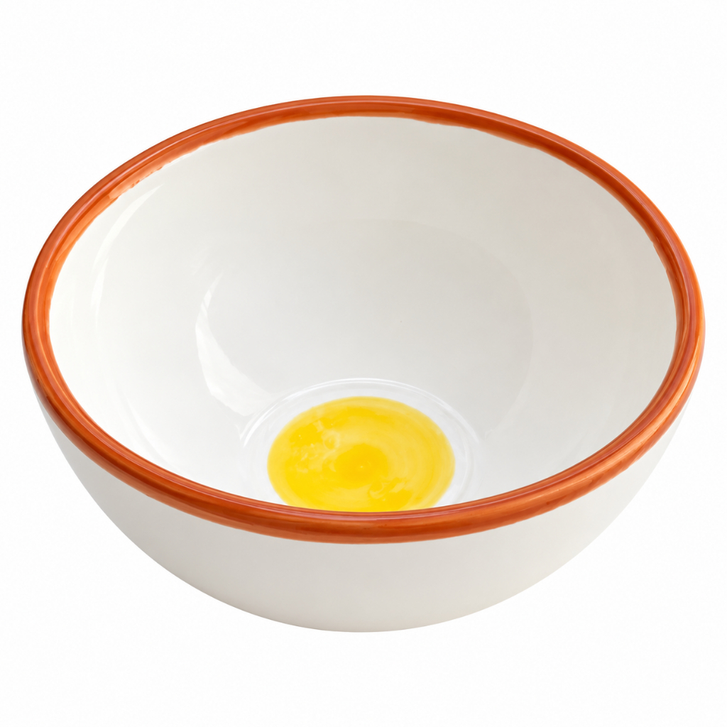 Tigela Bowl Ovo Cerâmica Pintado a Mão Mesa Posta Picnic Cor Bowl Ovo 340ml