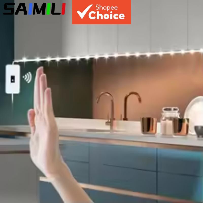 USB 5V LED Strip Hand Sweep Sensor Backlight Para TV Cozinha Sob Armário Lâmpada Noturna