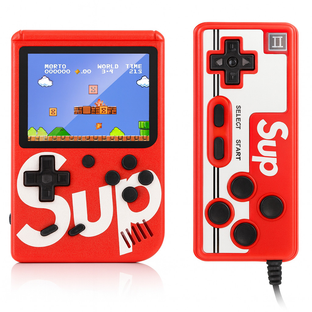 Videogame Retrô Portátil 400 Jogos Tela LCD 3.0 com Backlight Bateria Recarregável e Conexão TV