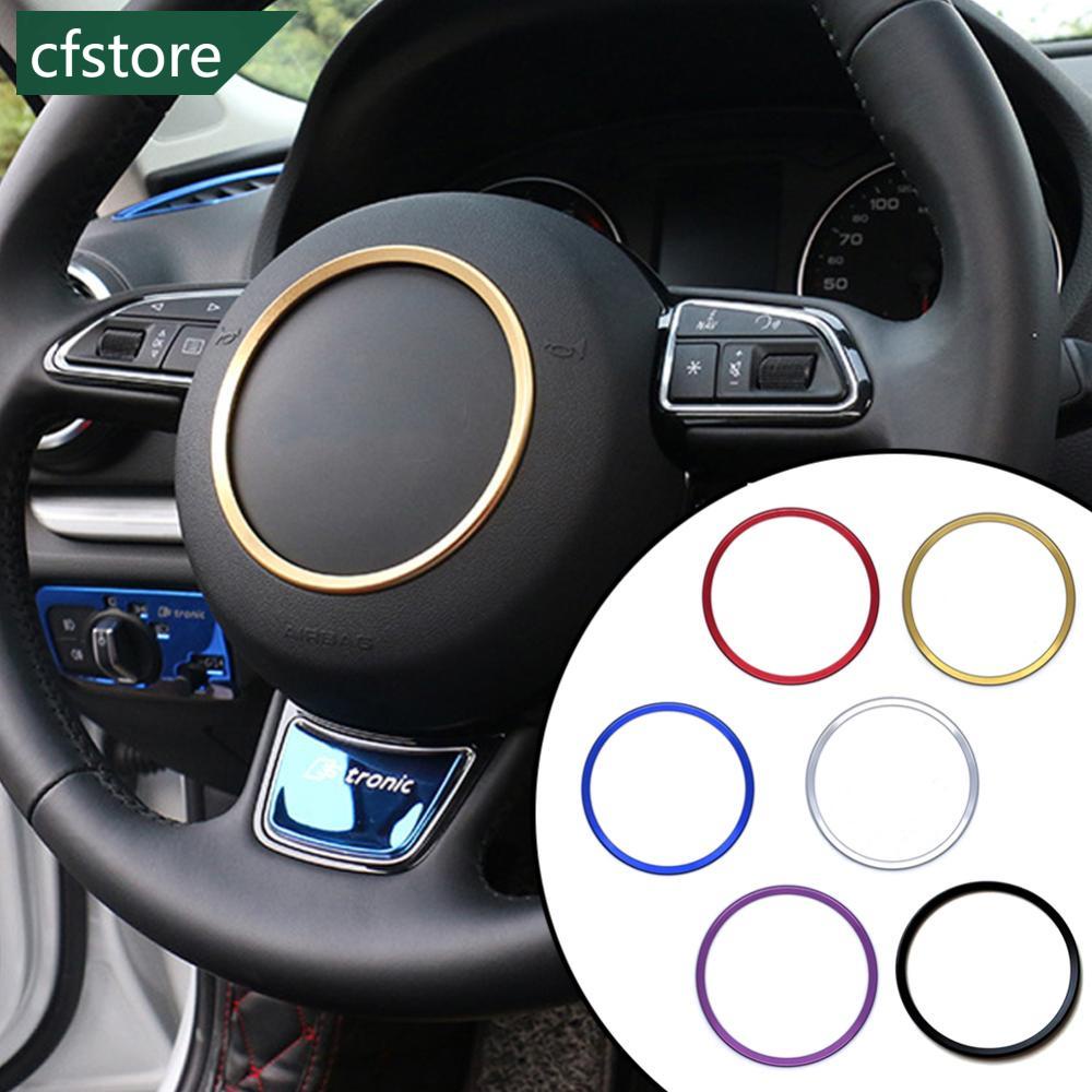Car Interior Steering Wheel Center Logo Covers Stickers Trim Styling for Audi A1 A3 A4L/A6L/Q3/Q5 8P S3 A4 B6 B7 A5 A6