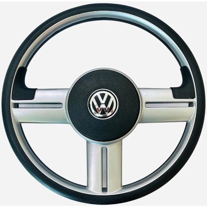 Volante Esportivo Rallye Prata Tuning Vw Top Car G1 + Cubo Completo