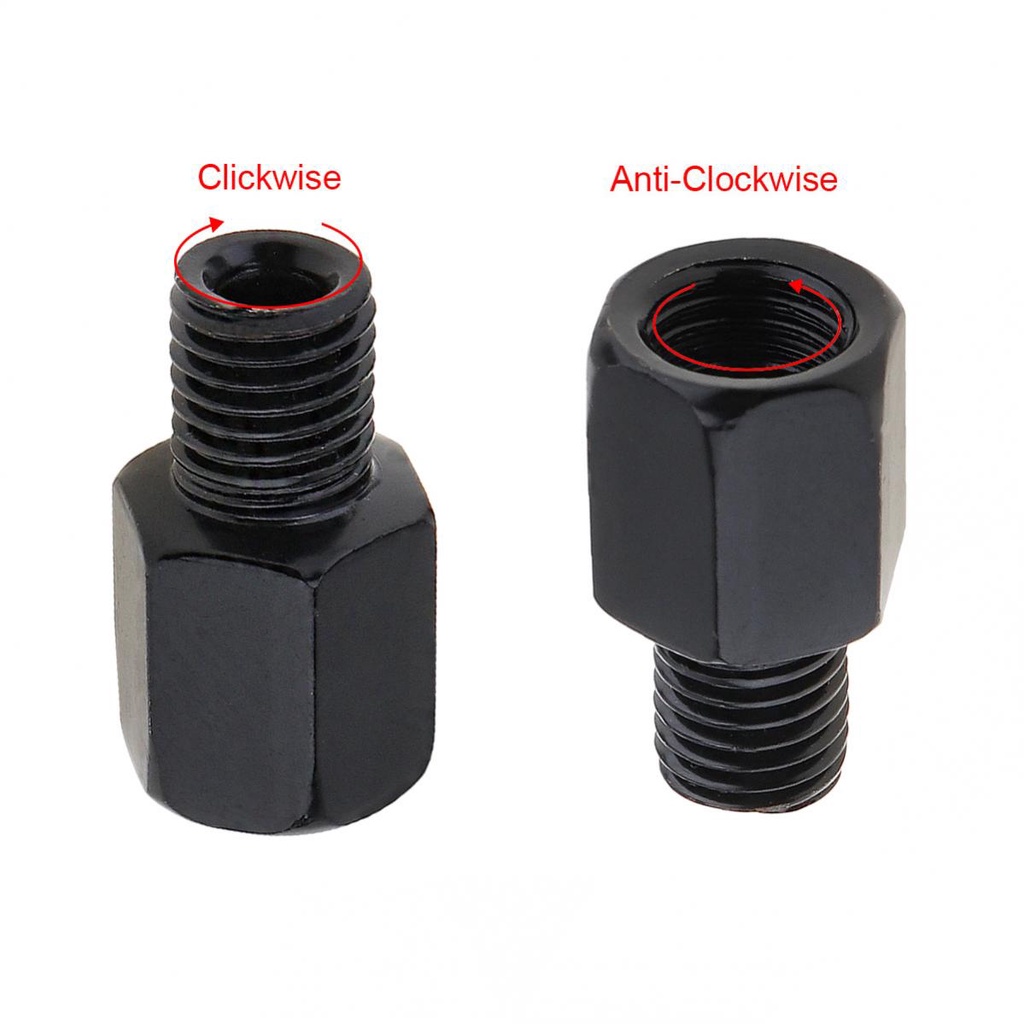 Novo adaptador de parafuso de conversão de rosca para espelhos retrovisores traseiros de motocicletas de 10 mm para