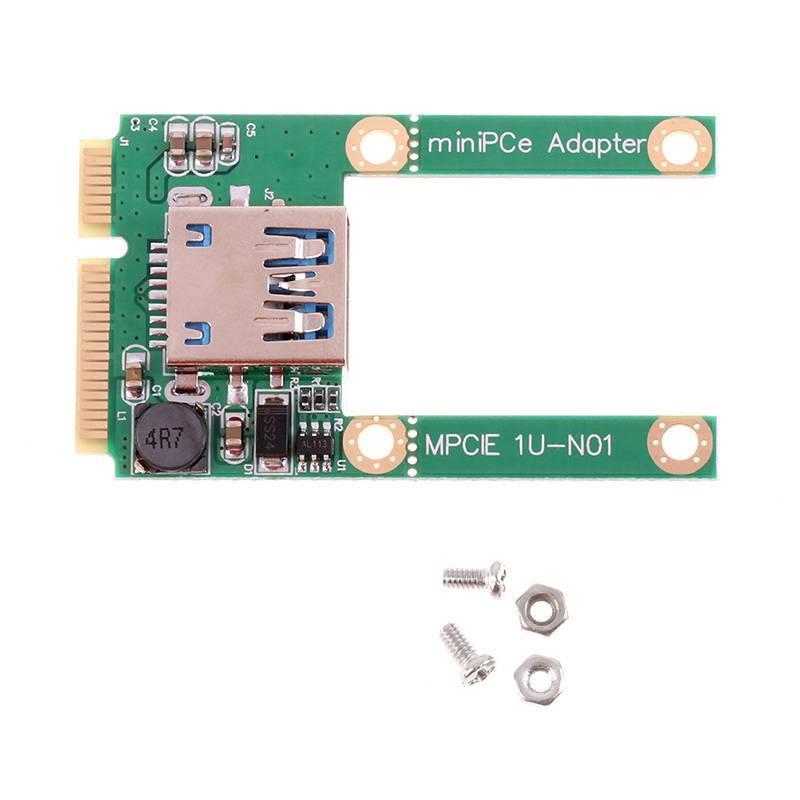 qo Mini PCI-E Para USB3.0 Placa De Expansão Conversor De Laptop Adaptador De Riser Com Acessórios De Parafuso br