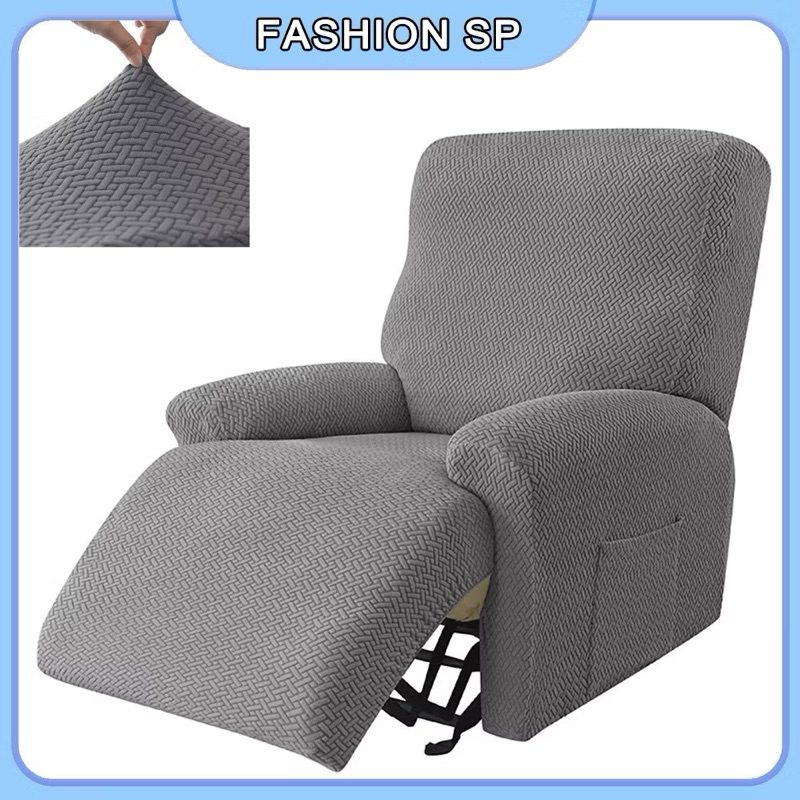 Capa de Recliner Jacquard com Ajuste Elástico e Seguro