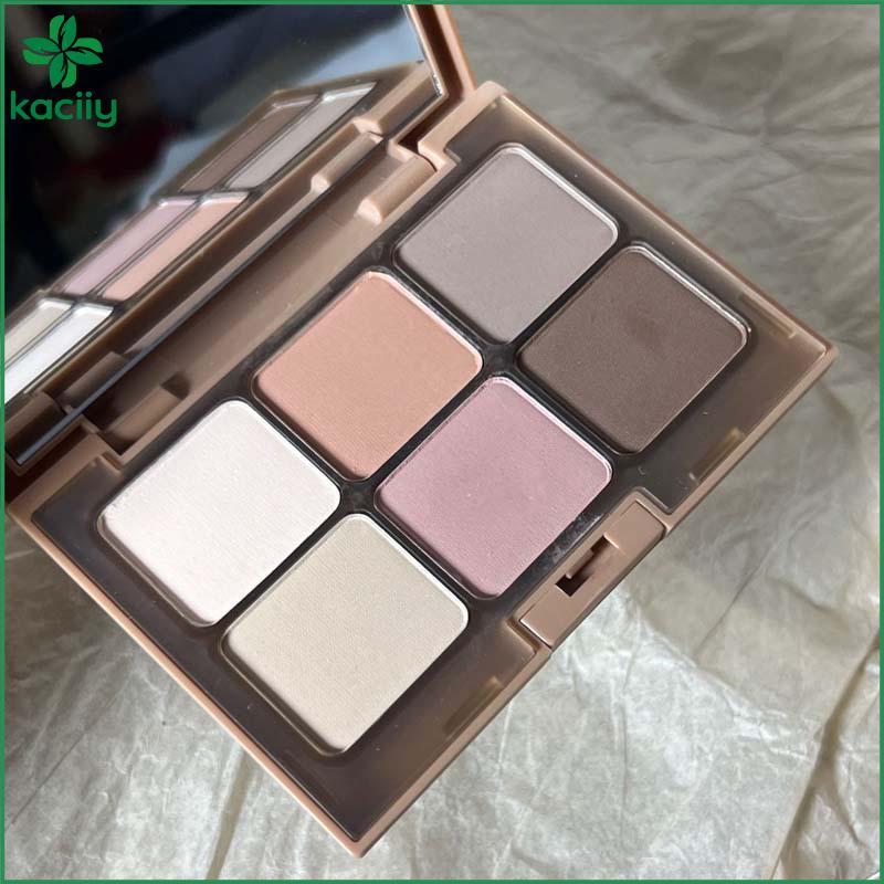 KC 6 Cores Sombra Para Os Olhos Disco Multifuncional Blush Em Pó Fosco Facelift Destaque Tudo-Um Cor Outono E Inverno