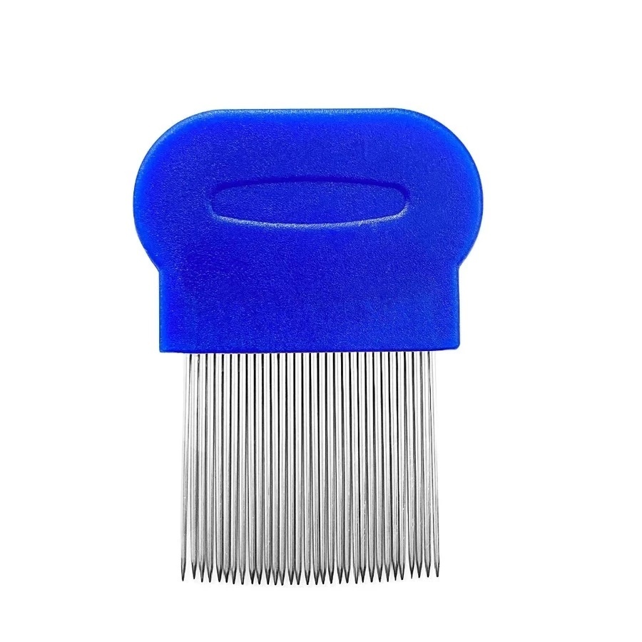 Pente Fino Aço Inox Extrator de Piolhos e Lêndeas Profissional