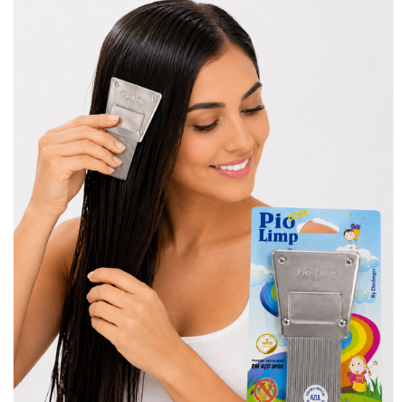 Pente Aço Inox Zhalinger Extrator De Piolhos e Lêndeas  - Reds