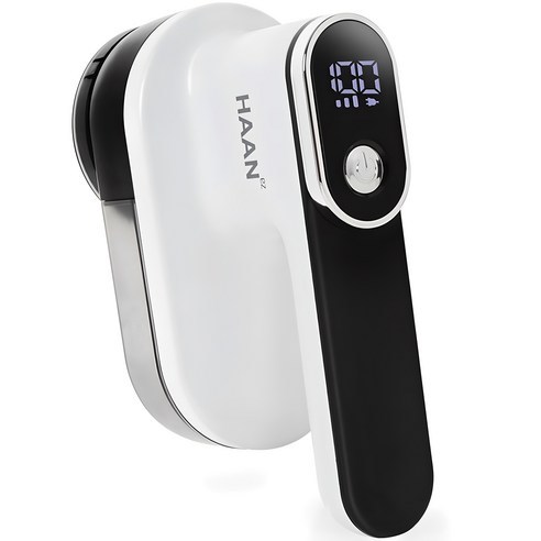 Removedor De Fiapos De Tecido Recarregável Portátil HAAN Com Display LCD Barbeador Poderoso Para Roupas Lâmina Extra Incluída