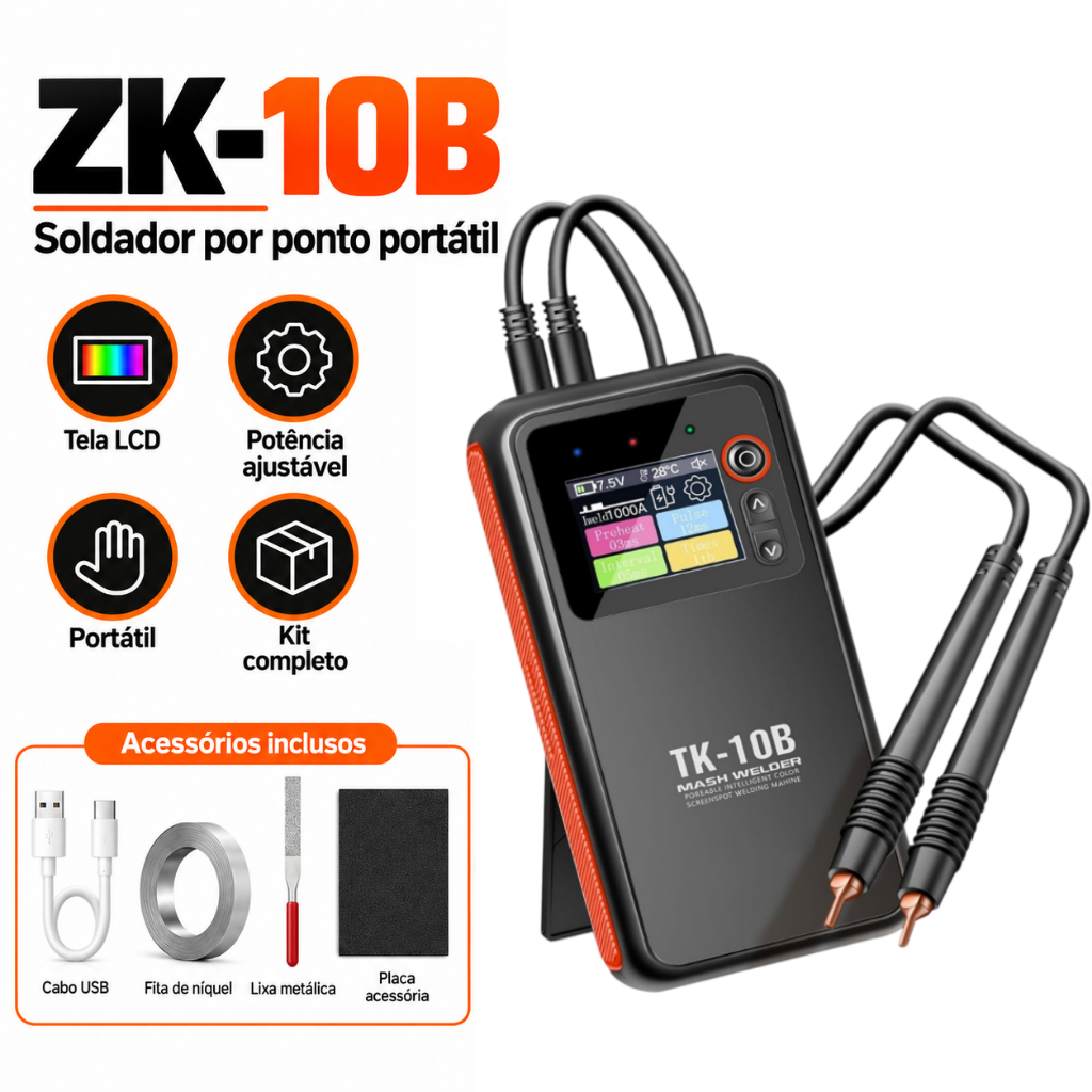 ZK-10B Portable digital LCD display welding machine with adjustable gear