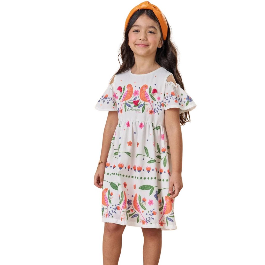 Vestido Kukiê Em Light Peach Textura Colorido Inverno