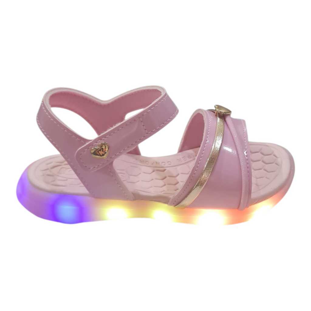 Sandalia Kidy Flex Light 163-1119-0008 Com Led Colorido do 22 ao 27