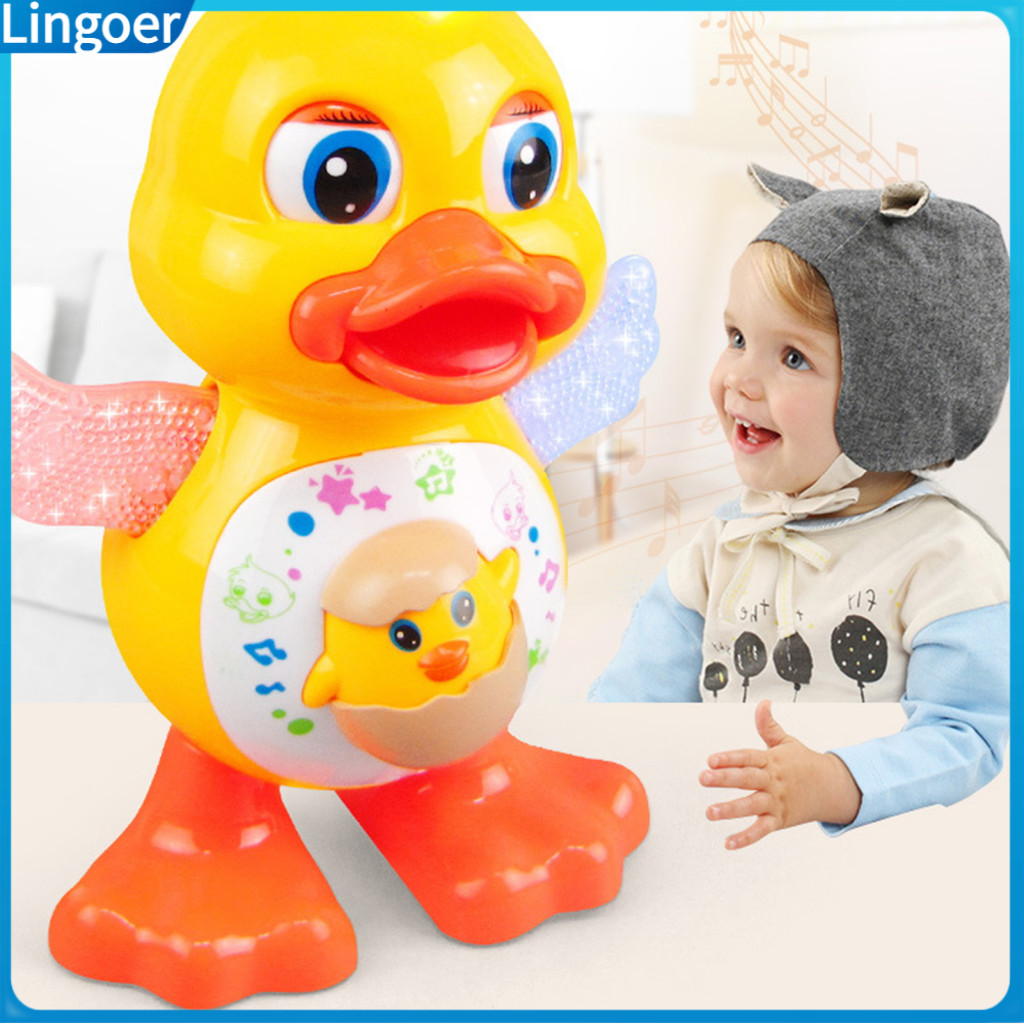 Light-up Dancing Duck Toy for Kids – Interactive Musical Swinging Baby with Colorful Effects Perfect Gift for Boys and