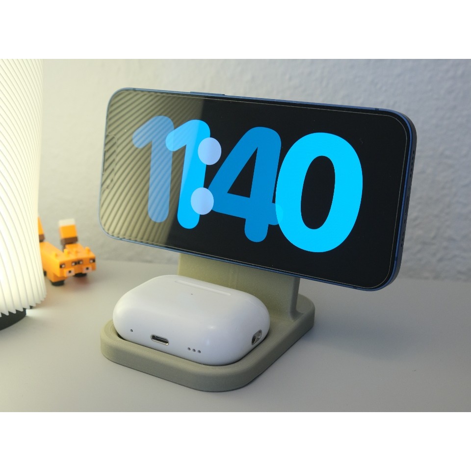 Base MagSafe 3D para iPhone com Suporte AirPods