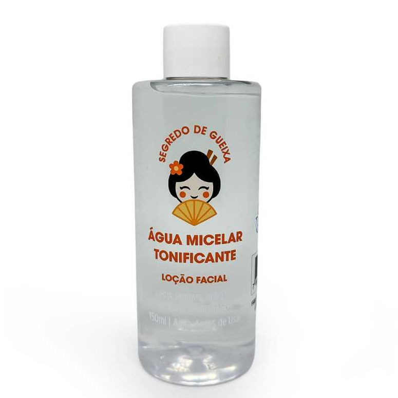 Água Micelar de Arroz 200ml Demaquilante Remove Maquiagem Limpeza Facial Pele Sensível e Oleosa