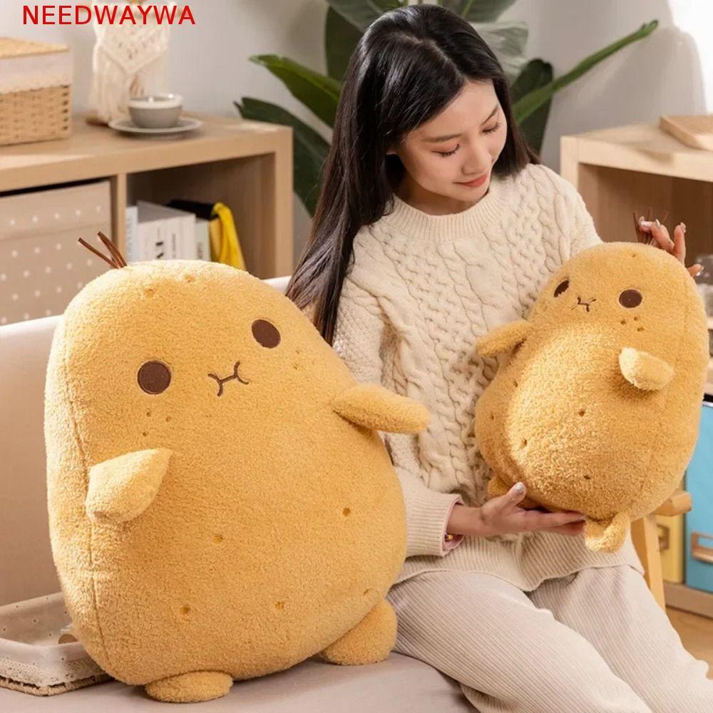 NEEDWAYWA Boneca De Pelúcia De Batata Pequena , Comida Engraçada E Macia , Travesseiro De Lance De Spud De Planta Ins